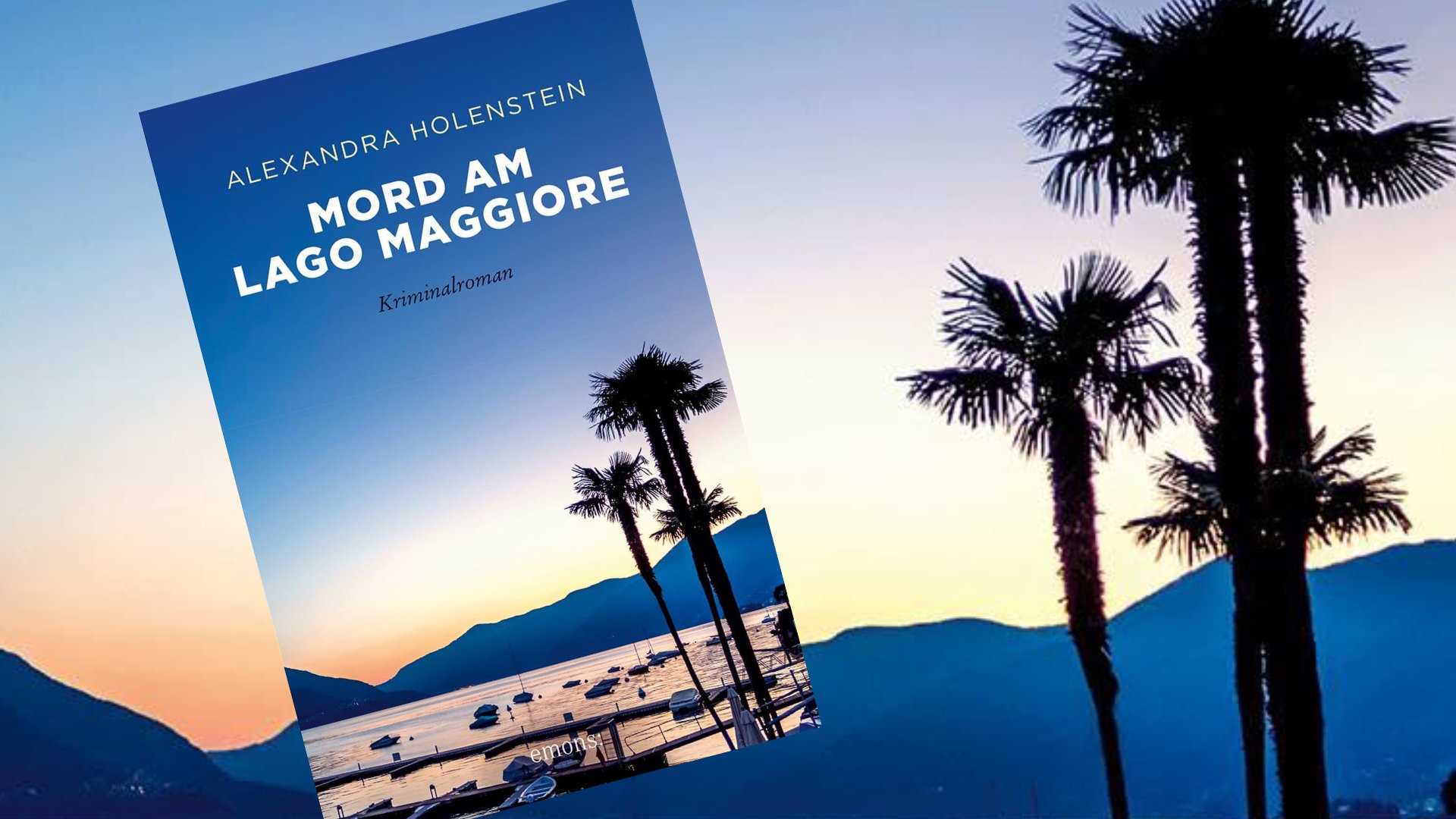 Mord am Lago Maggiore a palm trees and a book