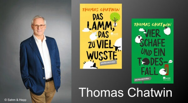 Thomas Chatwin Collage unter Verwendung eines Fotos von © Sahm & Hepp und der Buchcover von © Rowohlt Polaris