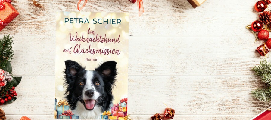 Ein Weihnachtshund auf Glücksmission