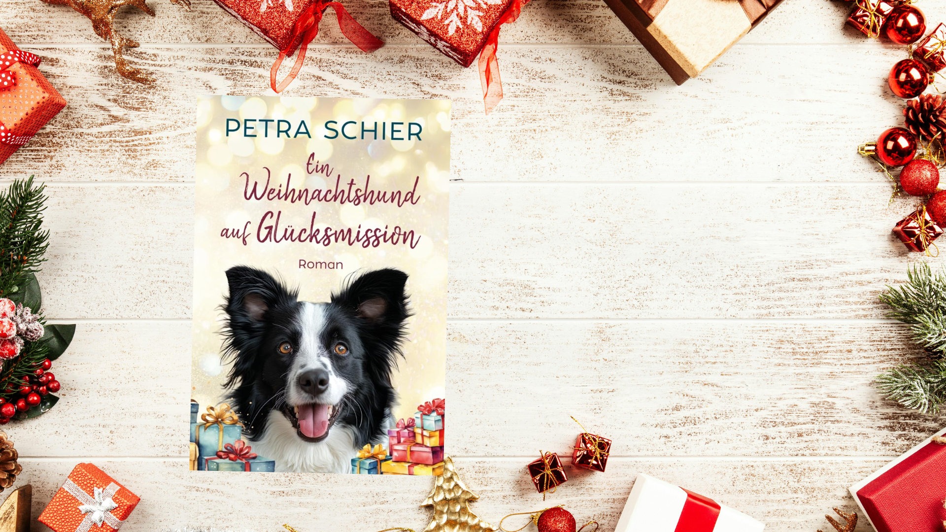 Ein Weihnachtshund auf Glücksmission