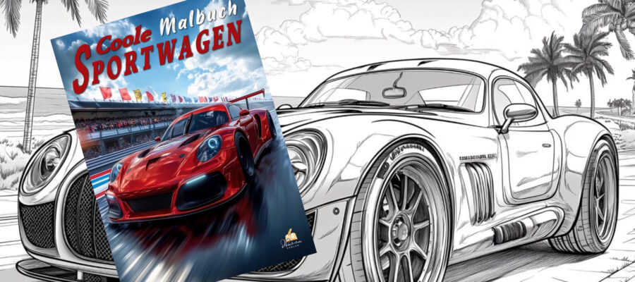 "Auto Malbuch für Kinder ab 6 Jahren - Coole Sportwagen" von Mickey Müller 16 Auto Malbuch
