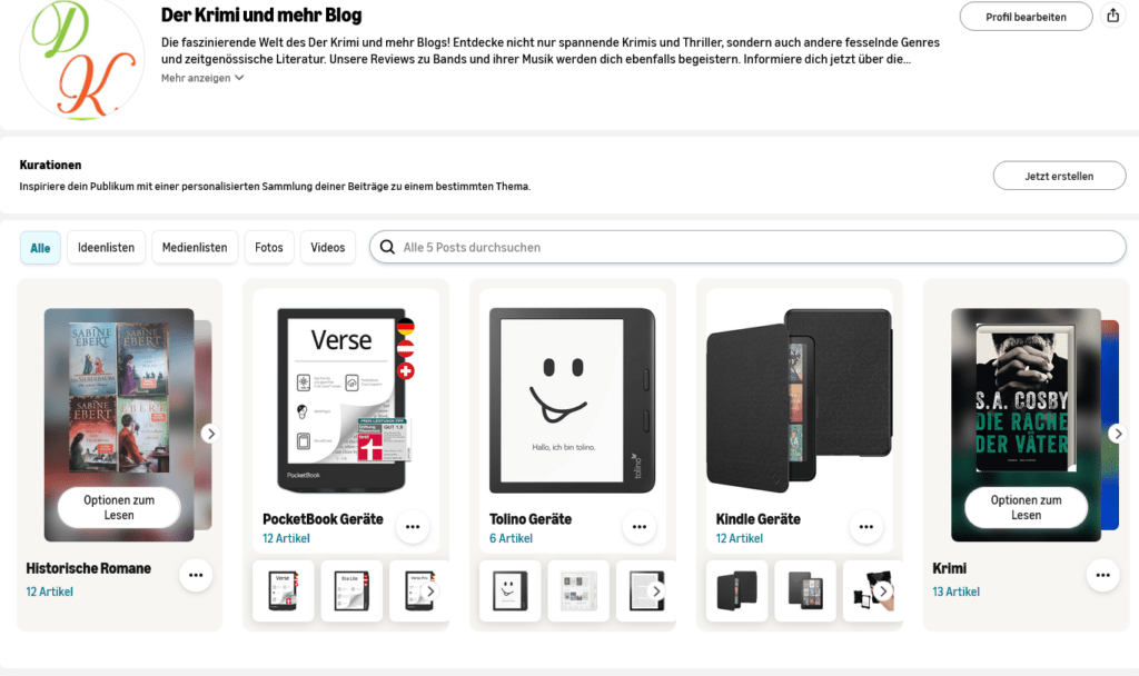Die Amazon Seite von Der Krimi und mehr Blog 2 Die Amazon Seite von Der Krimi und mehr Blog